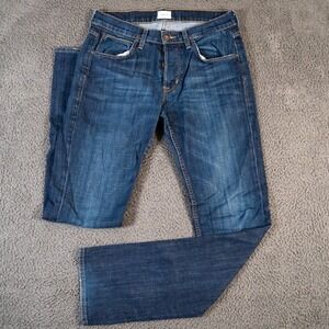 Hudson Jeans Mens 31x33 Blue‎ Byron Straight 5 Pocket EUC